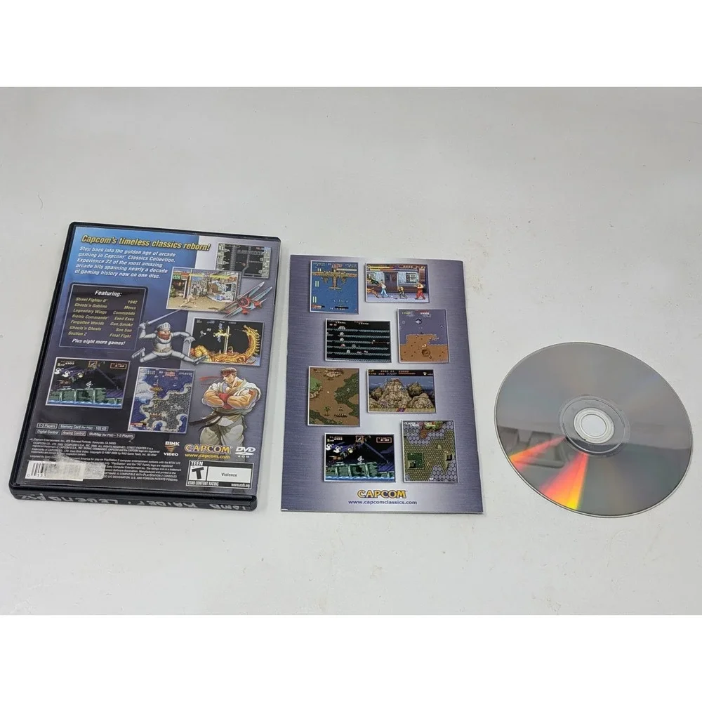 Capcom Classics Collection (Sony‎ PlayStation 2, 2005) CIB Complete W/ Manual